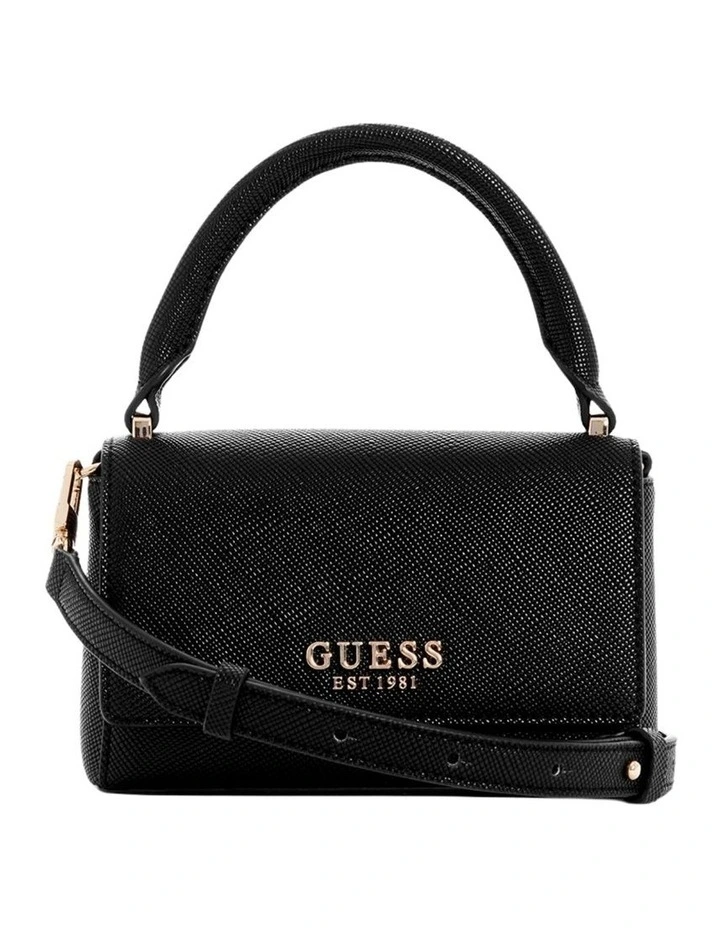Fedana Mini Top Handle Crossbody Bag in Black image 1