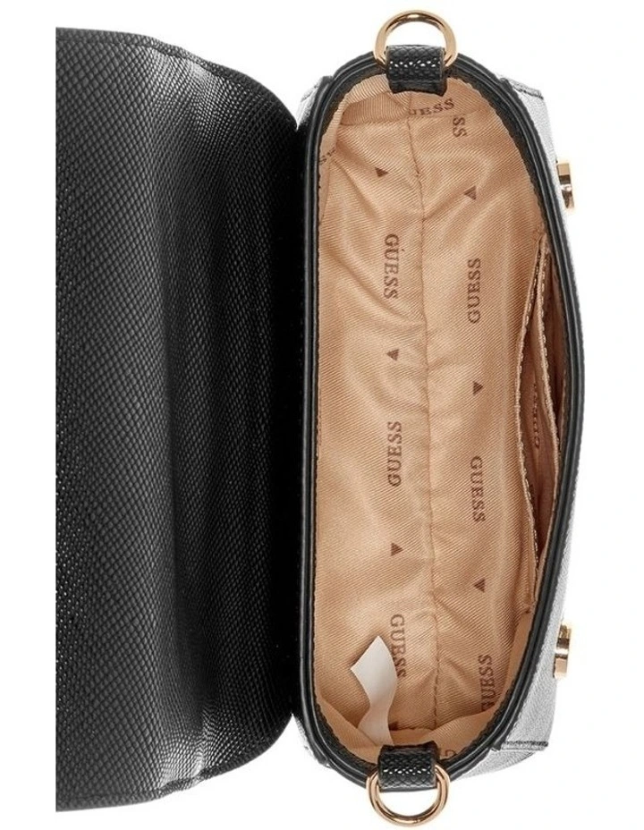 Fedana Mini Top Handle Crossbody Bag in Black image 3