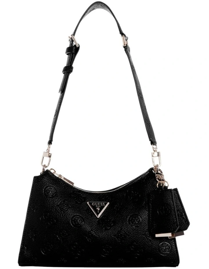 Cresidia Top Zip Shoulder Bag in Black image 1