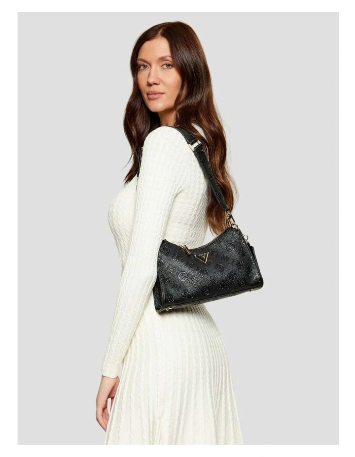 Cresidia Top Zip Shoulder Bag in Black image 6