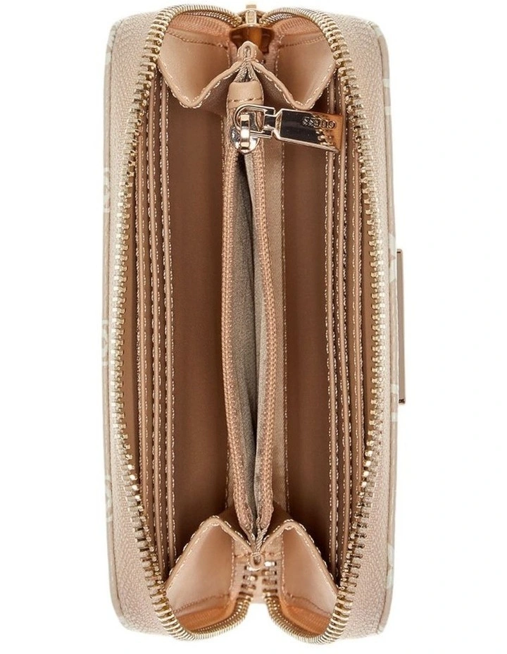 Laurel Medium Zip Around Wallet in Latte Logo image 2