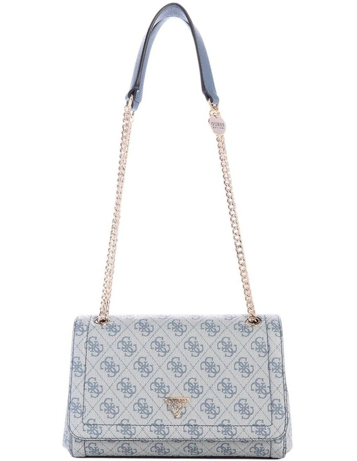 Noelle Convertible Crossbody Flap Bag in Slate Logo image 1