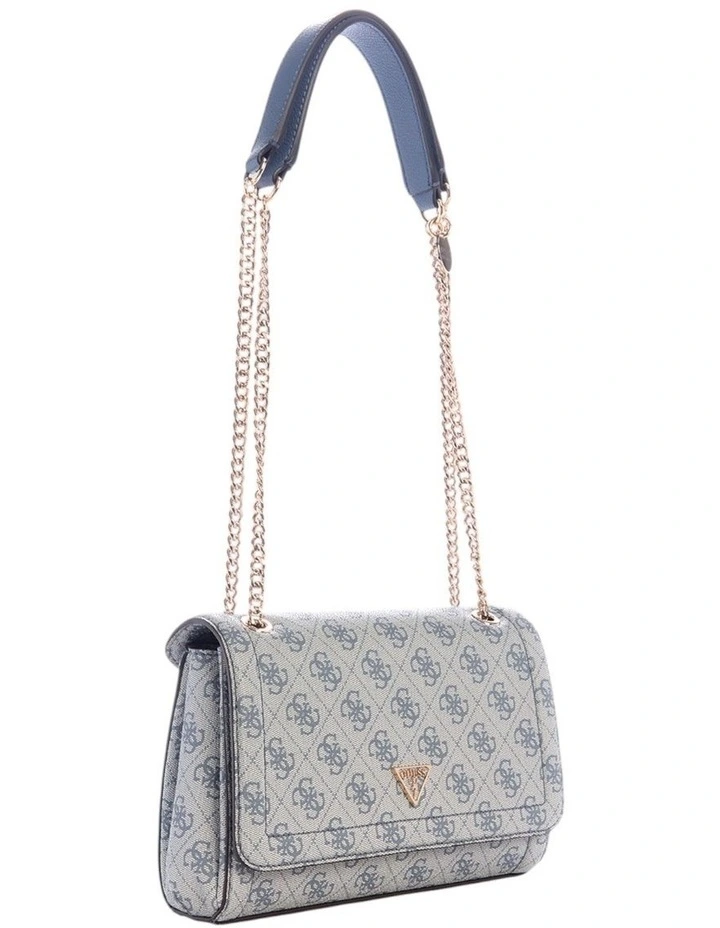 Noelle Convertible Crossbody Flap Bag in Slate Logo image 2