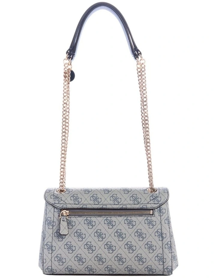 Noelle Convertible Crossbody Flap Bag in Slate Logo image 4