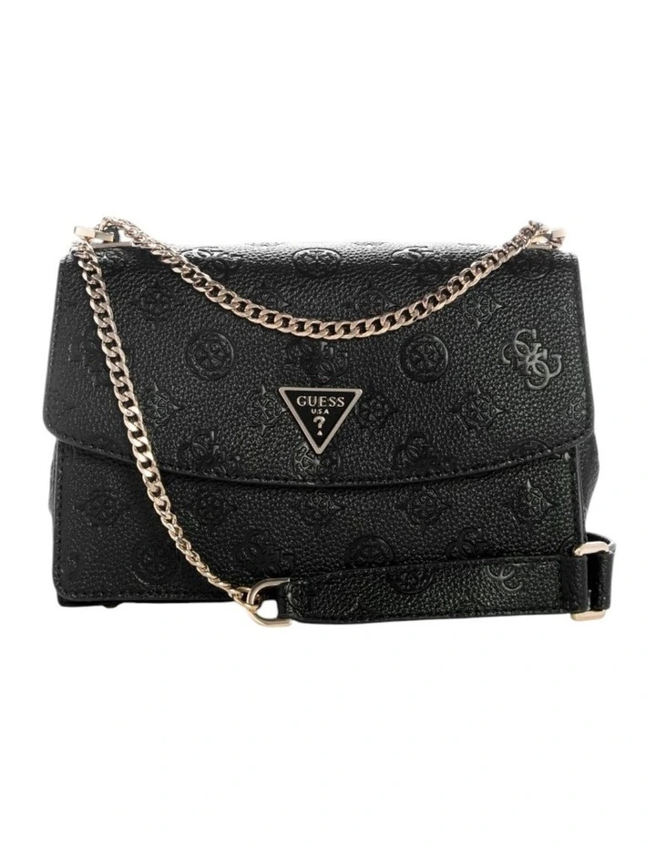 Cresidia II Convertible Crossbody Flap Bag in Black Logo image 1