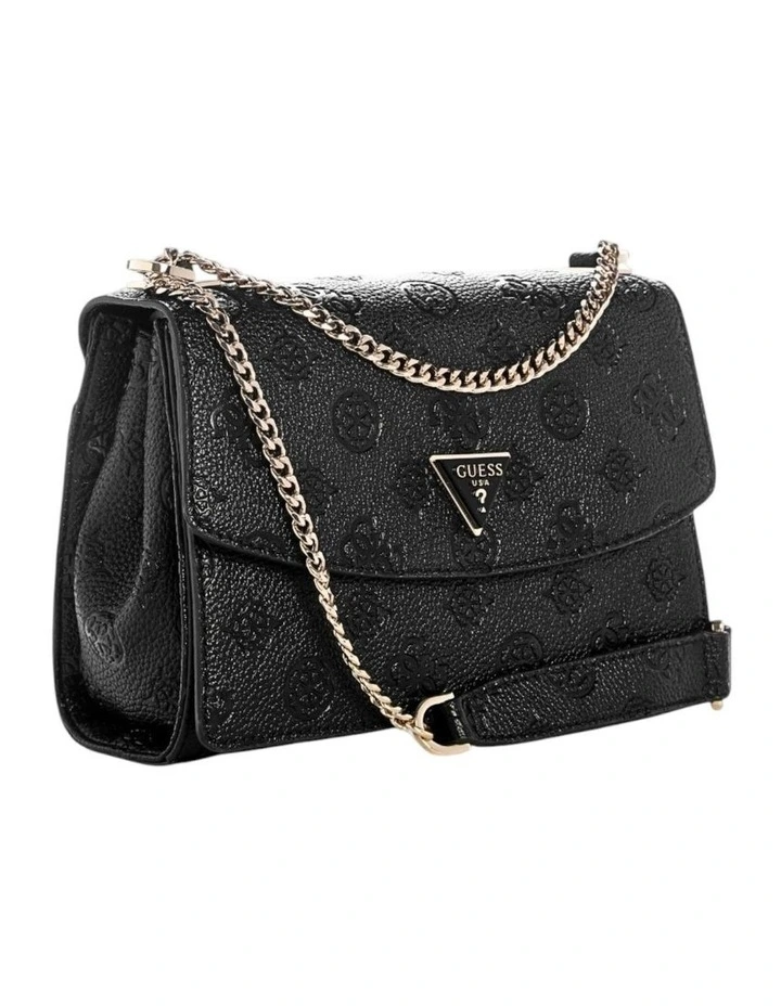 Cresidia II Convertible Crossbody Flap Bag in Black Logo image 2
