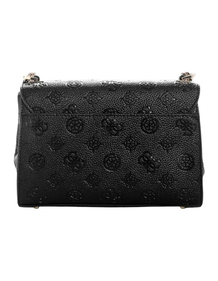 Cresidia II Convertible Crossbody Flap Bag in Black Logo image 4