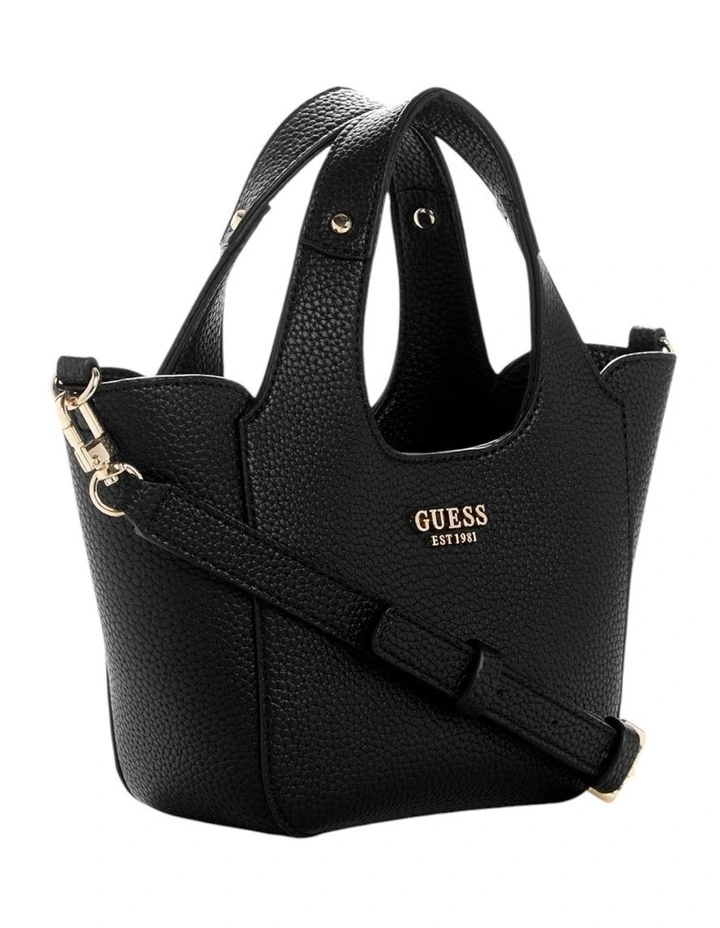 Helina Mini Tote Bag in Black image 2