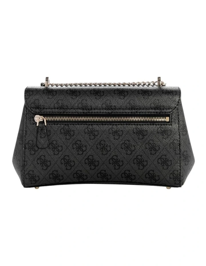 Leona Convertible Crossbody Flap Bag in Coal Logo image 5