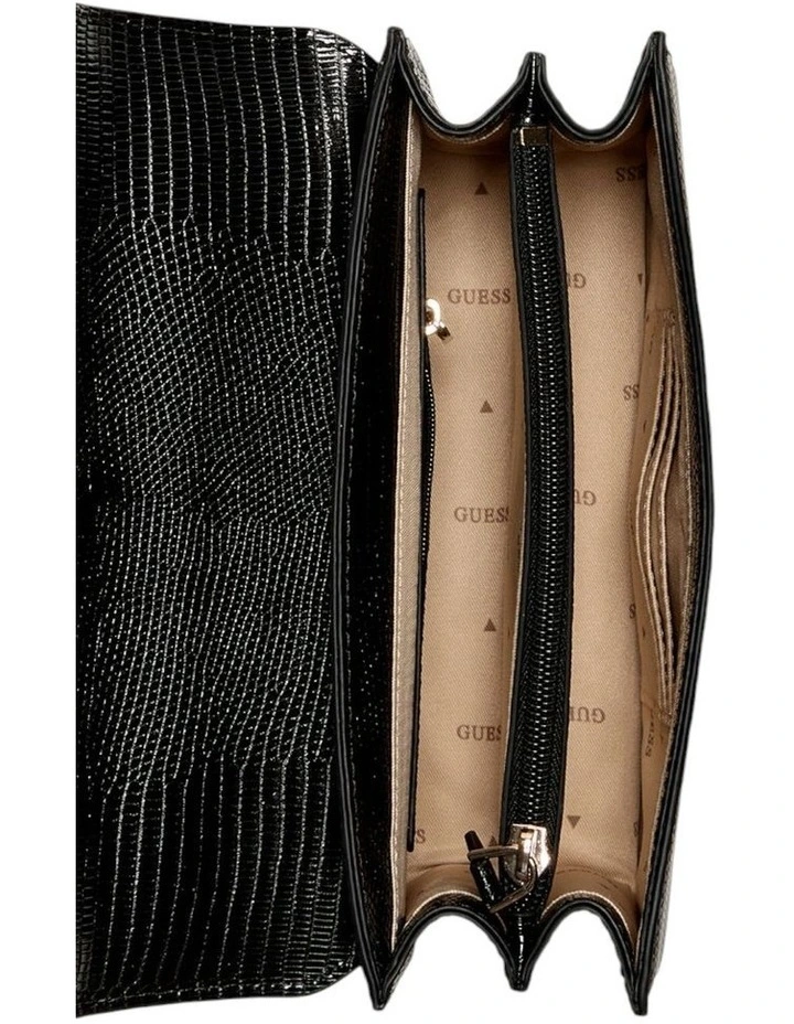 Salinge Flap Crossbody Bag in Black image 3