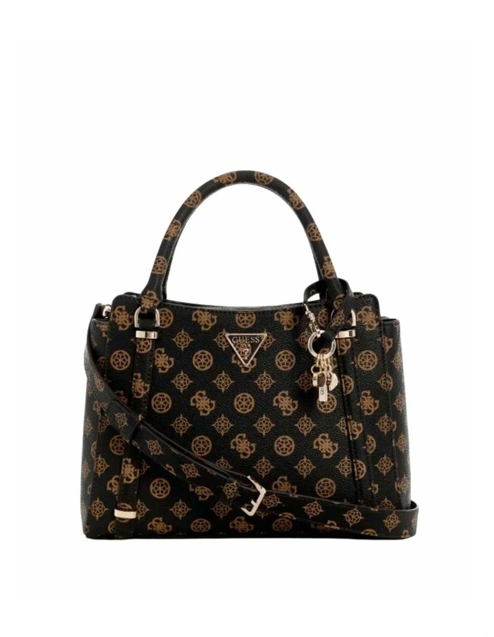 Daryna Double Compartment Satchel in Mocha Logo image 1