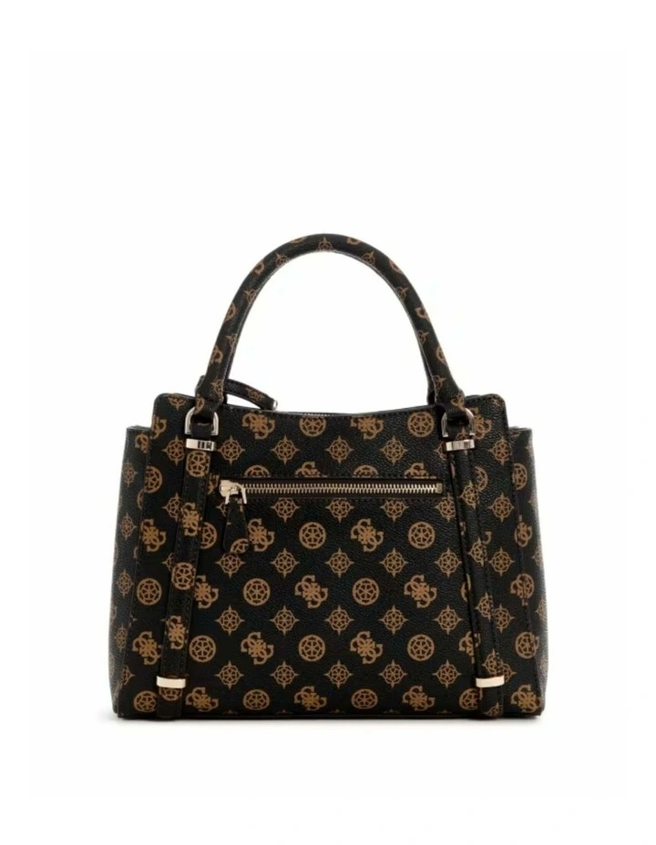 Daryna Double Compartment Satchel in Mocha Logo image 4