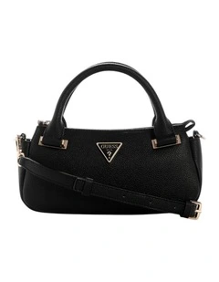 Evie Mini Satchel Bag in Black