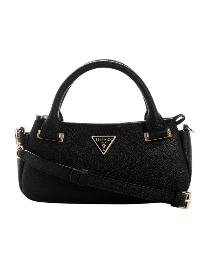 Evie Mini Satchel Bag in Black image 1