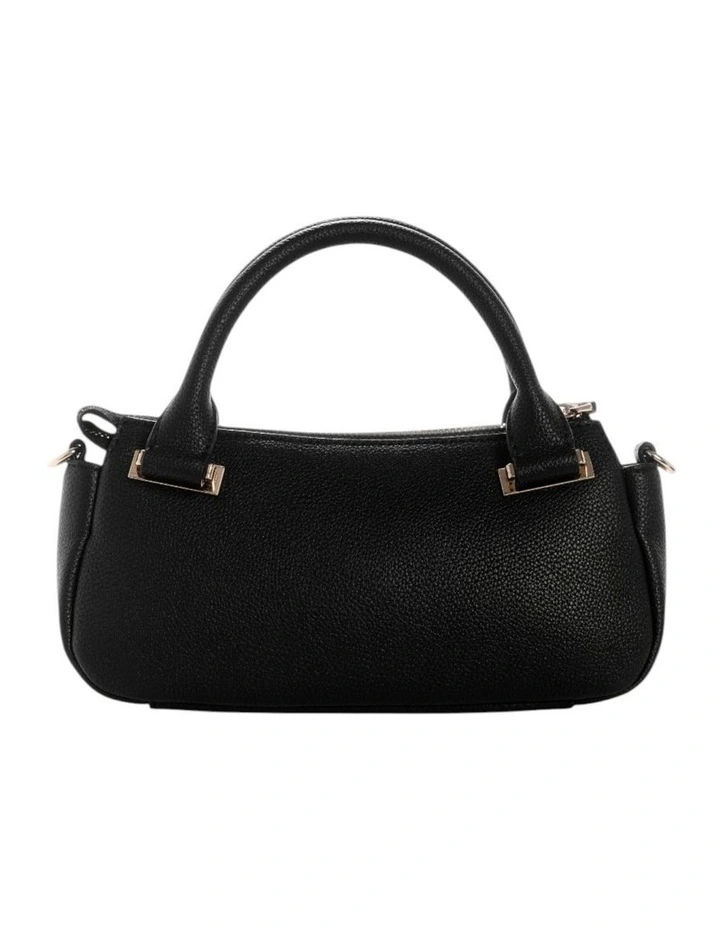 Evie Mini Satchel Bag in Black image 4