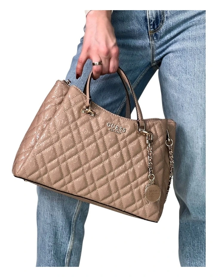 Isemay Girlfriend Shoulder Satchel Bag in Pale Mocha image 2