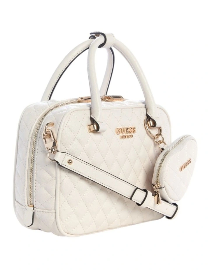 Atabey Box Satchel Bag in Off White image 2