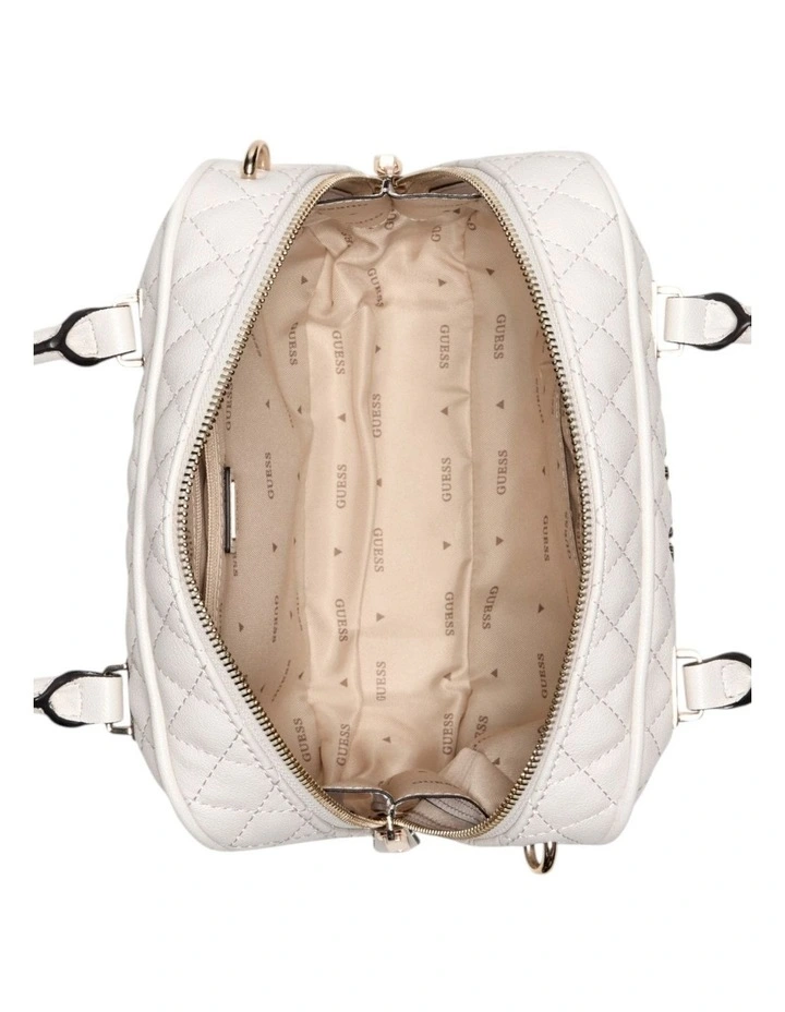 Atabey Box Satchel Bag in Off White image 3