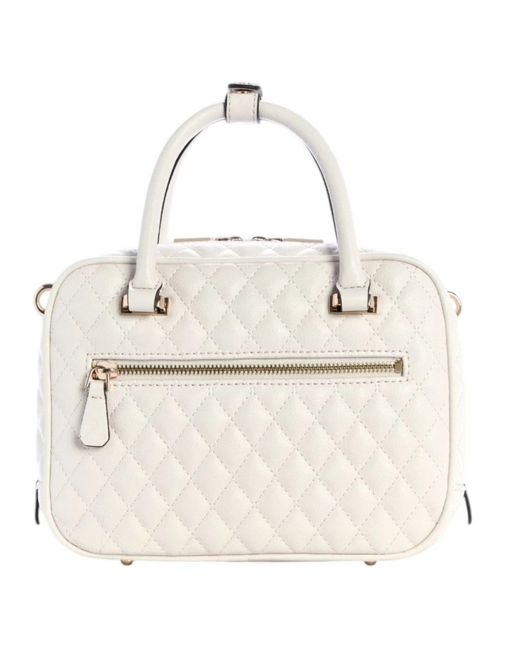 Atabey Box Satchel Bag in Off White image 4