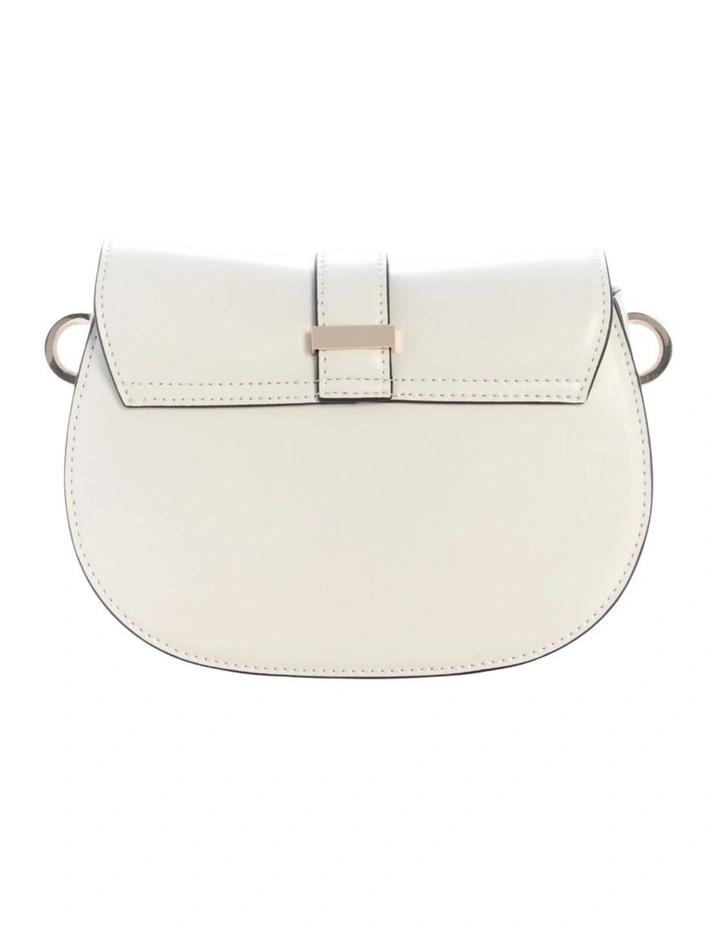 Carrie Mini Flap Crossbody Bag in Stone image 4