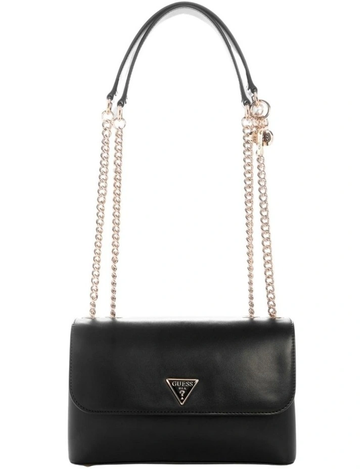 Daryna Convertible Crossbody Flap Bag in Black image 1