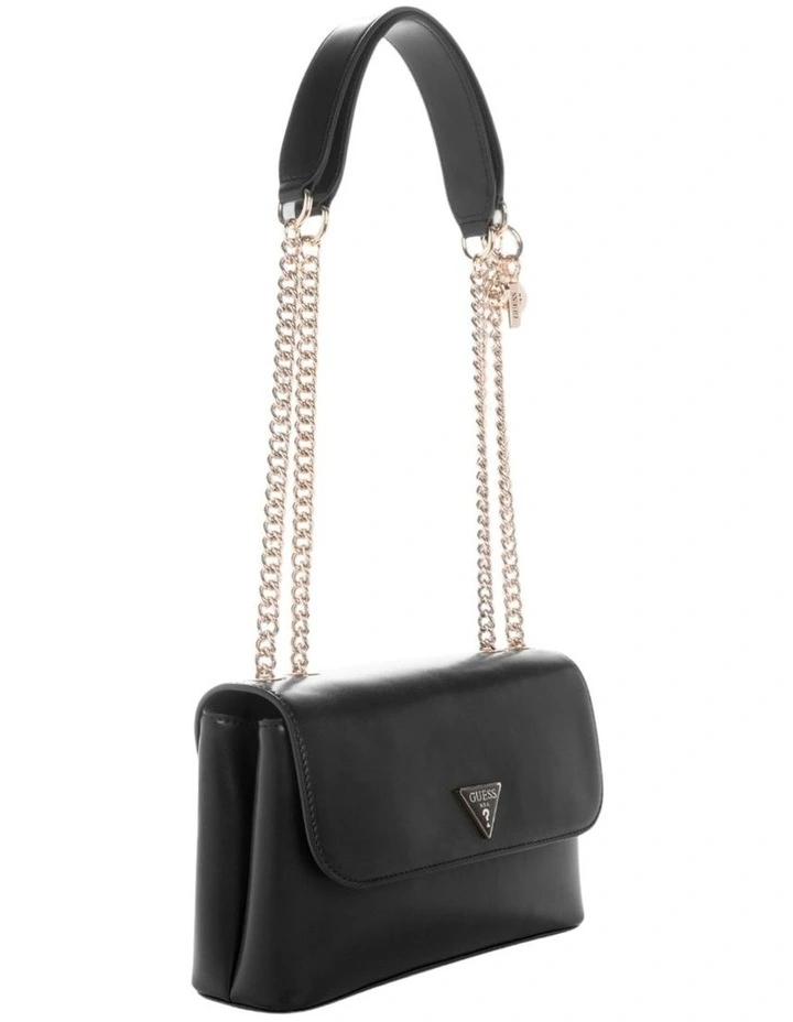 Daryna Convertible Crossbody Flap Bag in Black image 2