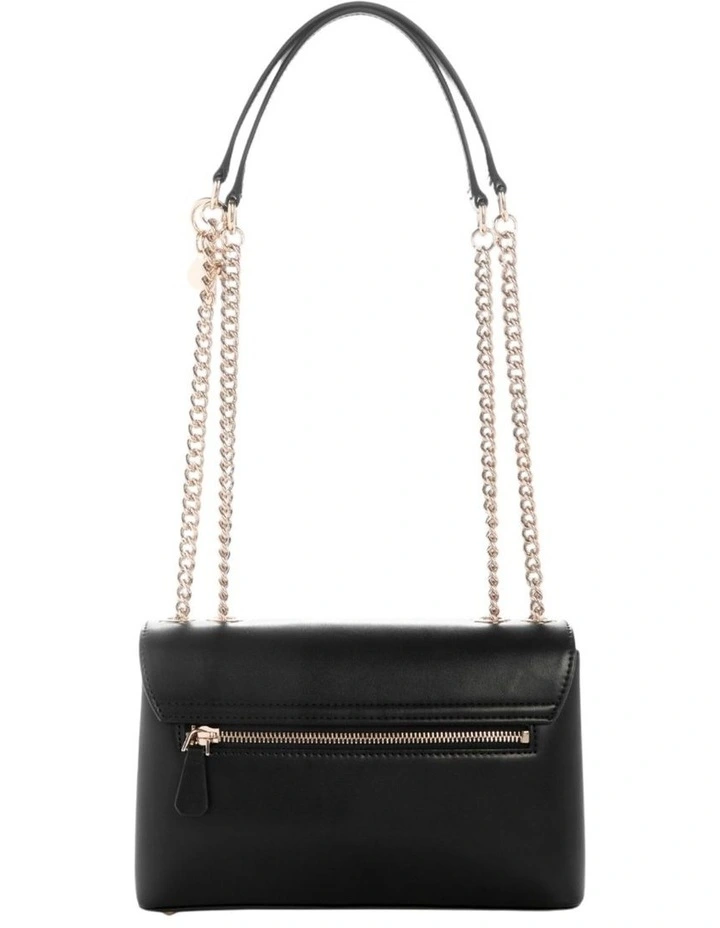 Daryna Convertible Crossbody Flap Bag in Black image 3