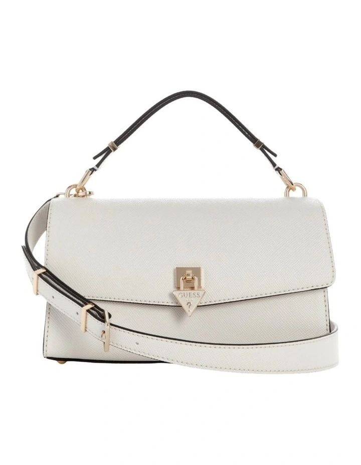 Patsie Top Handle Flap Bag in Off White image 1