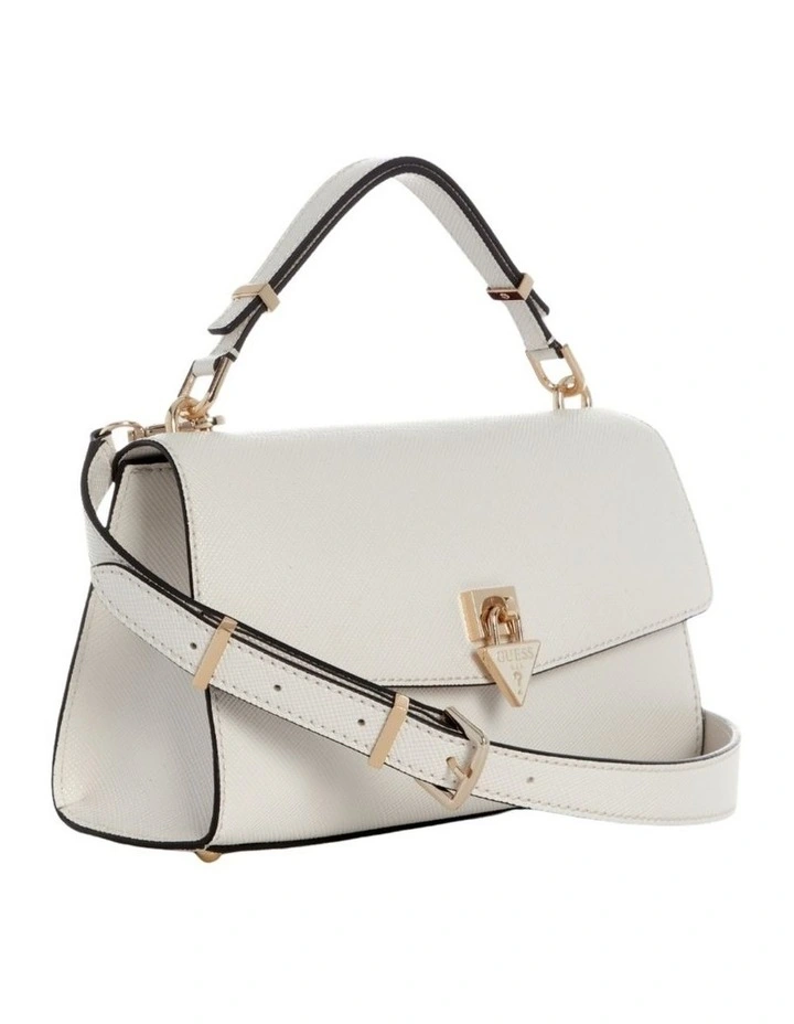 Patsie Top Handle Flap Bag in Off White image 3