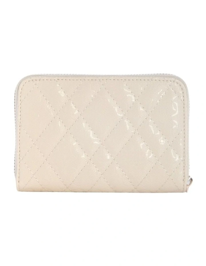 Isemay Medium Zip Around Wallet in Cream image 2