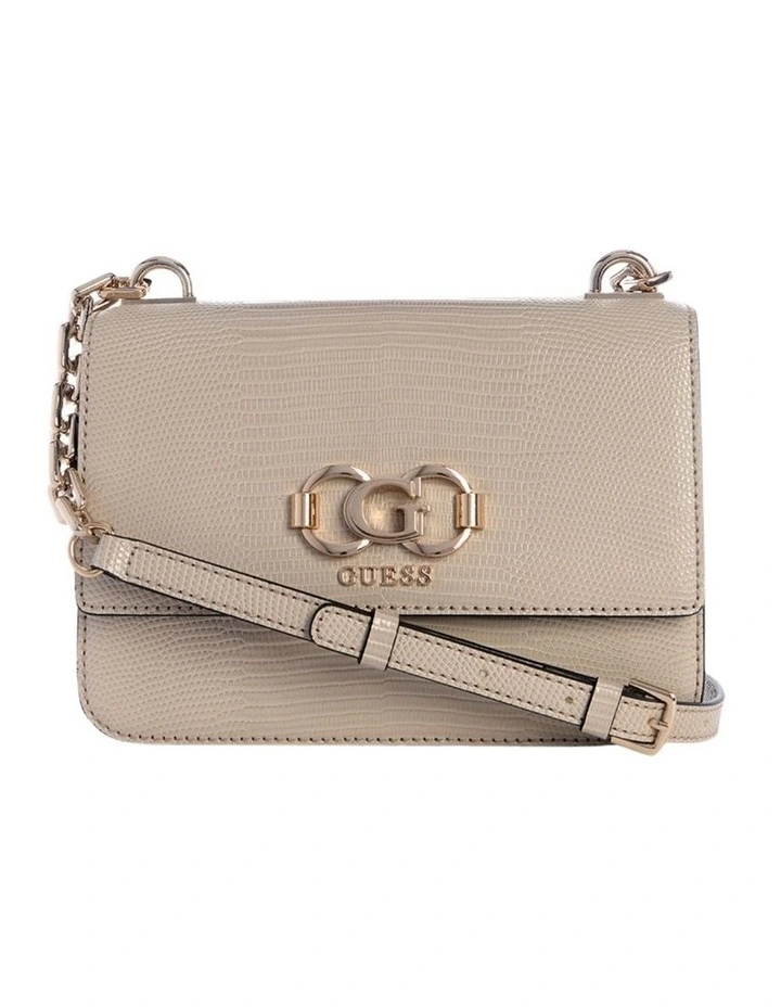 Salinge Flap Crossbody Bag in Taupe image 1