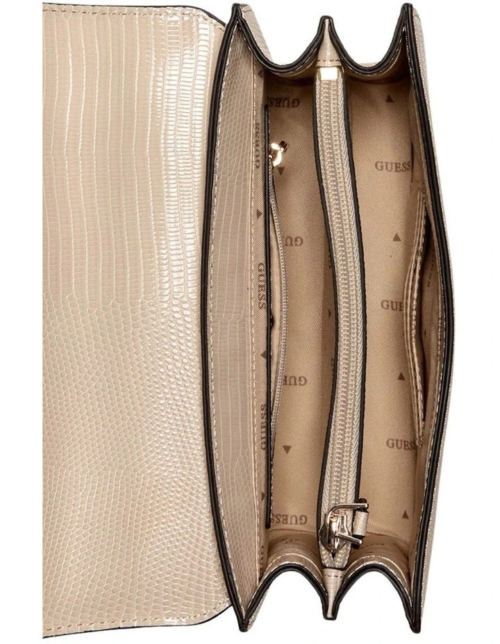 Salinge Flap Crossbody Bag in Taupe image 4
