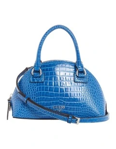 Shila Small Dome Crossbody Bag in Blue