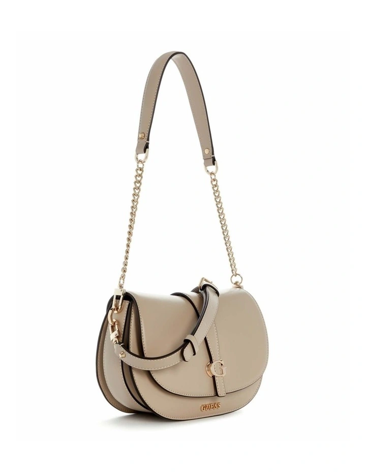 Carrie Flap Shoulder Bag in Taupe image 2