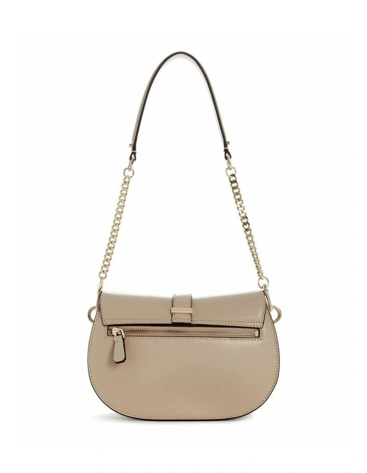 Carrie Flap Shoulder Bag in Taupe image 4