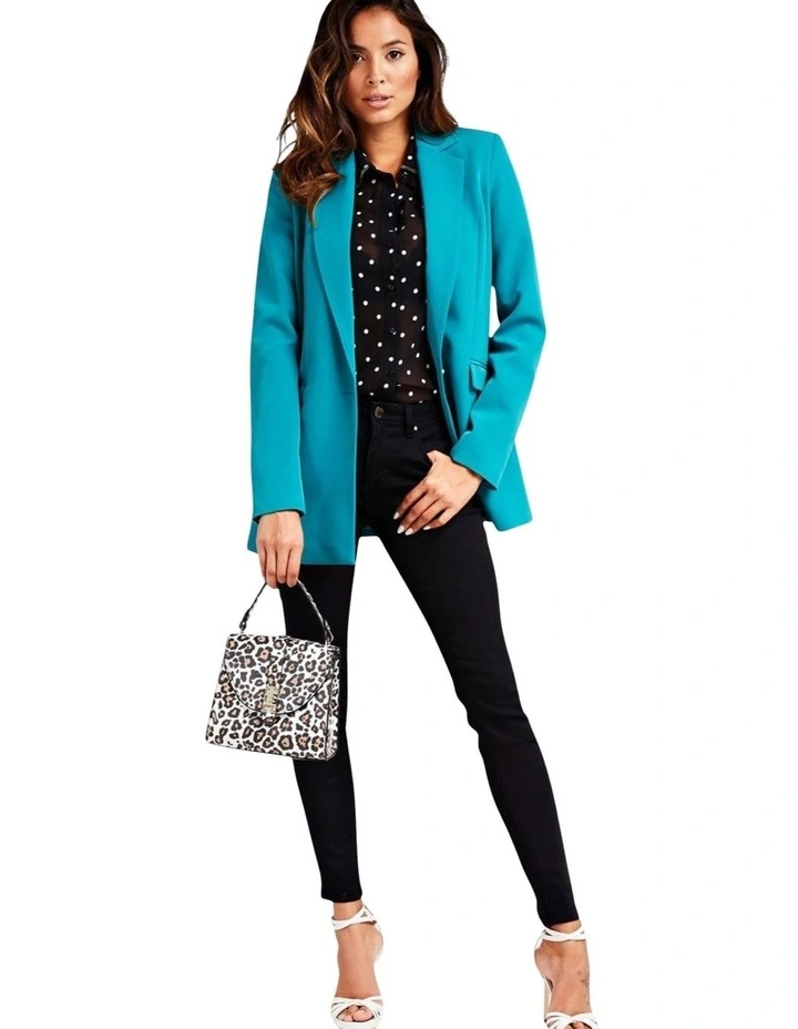 Nerea Top Handle Flap Bag in Leopard image 2