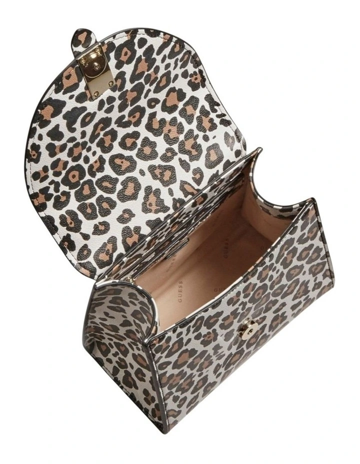 Nerea Top Handle Flap Bag in Leopard image 5