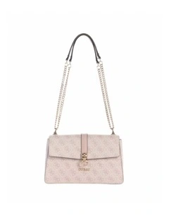 Zamira Convertible Crossbody Flap Bag in Orchid Logo