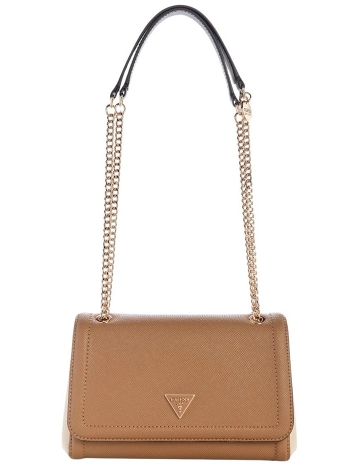 Noelle Convertible Crossbody Flap Bag in Brown image 1