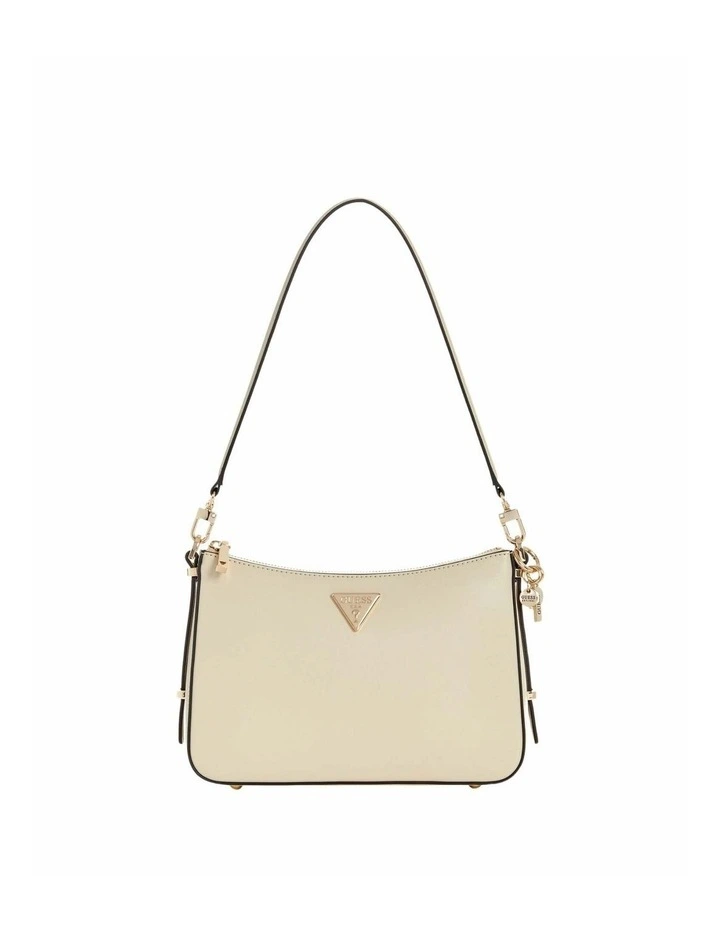 Daryna Top Zip Shoulder Bag in Bone image 1