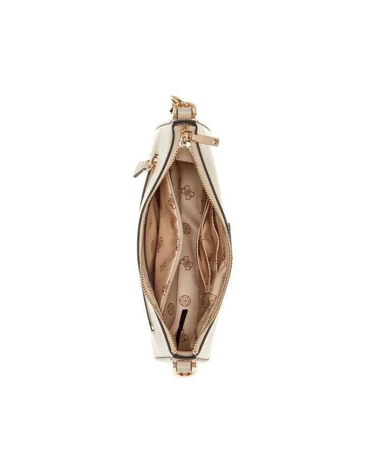 Daryna Top Zip Shoulder Bag in Bone image 3