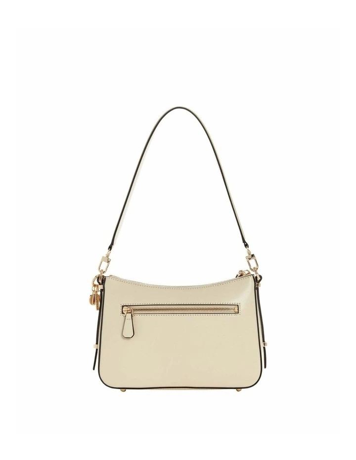 Daryna Top Zip Shoulder Bag in Bone image 4