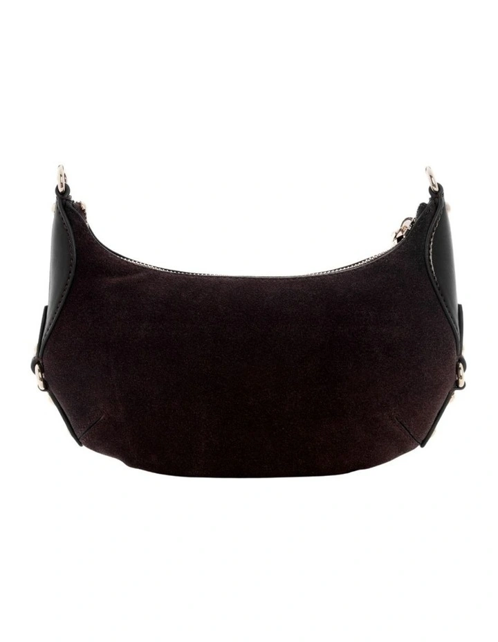 Marsha Suede Mini Crossbody Bag in Espresso image 3