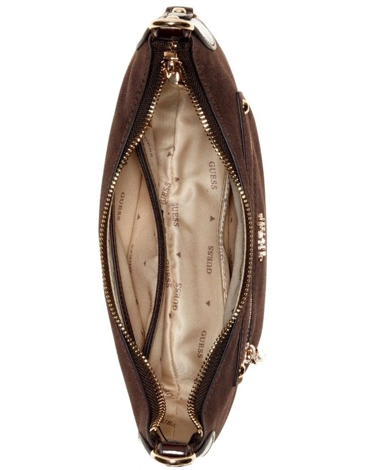 Marsha Suede Mini Crossbody Bag in Espresso image 4