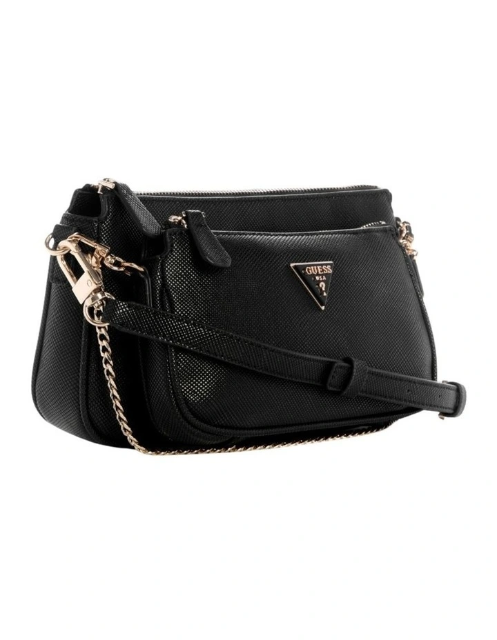 Noelle II Double Pouch Crossbody Bag in Black image 2
