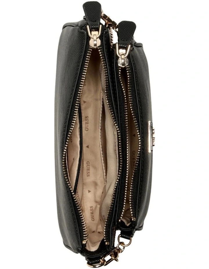 Noelle II Double Pouch Crossbody Bag in Black image 4