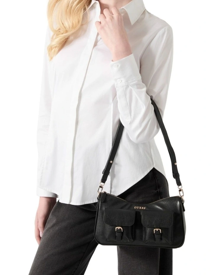 Kassie Convertible Shoulder Bag in Black image 2