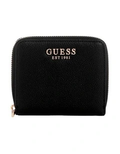Laurel Small Zip Wallet in Black