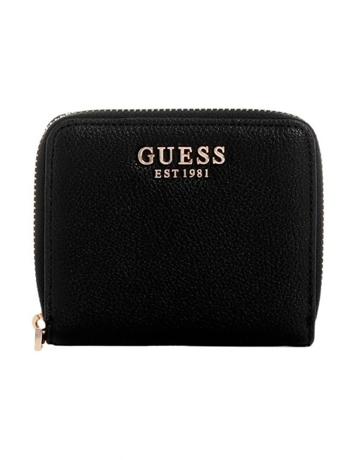 Laurel Small Zip Wallet in Black image 1