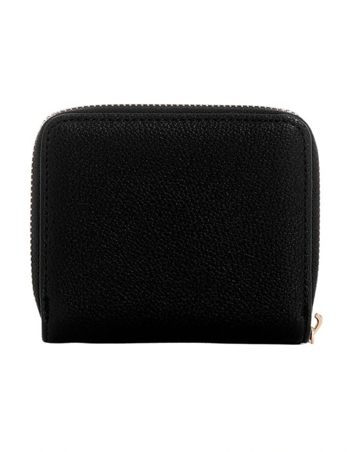 Laurel Small Zip Wallet in Black image 2
